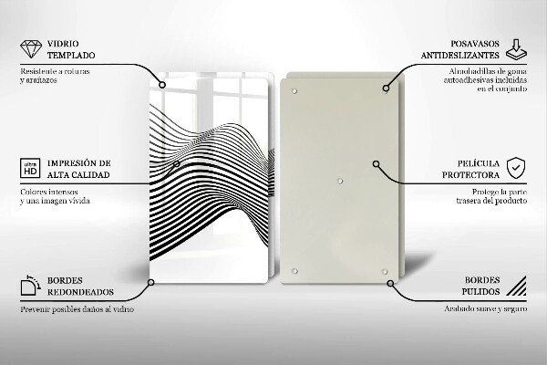 Zaščitna plošča za štedilnik Linearna abstrakcija