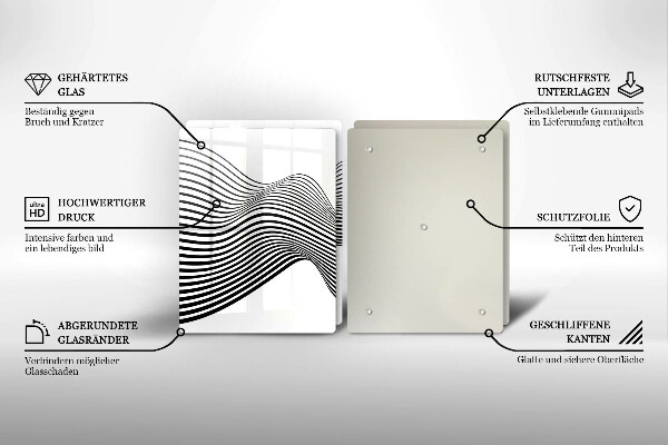 Zaščitna plošča za štedilnik Linearna abstrakcija