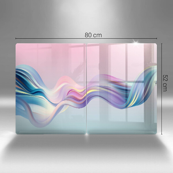 Zaščitna plošča za štedilnik Pastelna abstrakcija