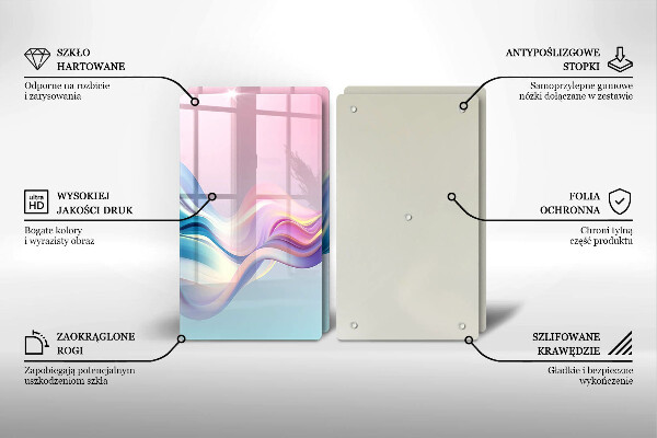 Zaščitna plošča za štedilnik Pastelna abstrakcija