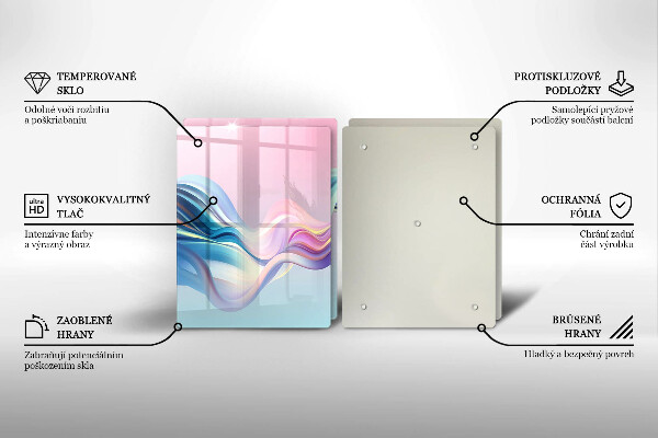 Zaščitna plošča za štedilnik Pastelna abstrakcija