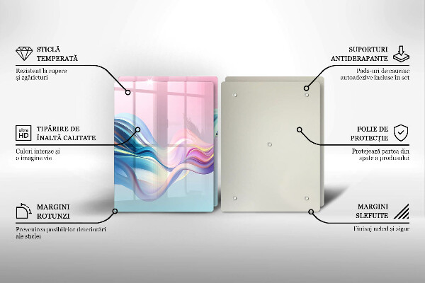 Zaščitna plošča za štedilnik Pastelna abstrakcija