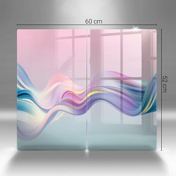 Zaščitna plošča za štedilnik Pastelna abstrakcija