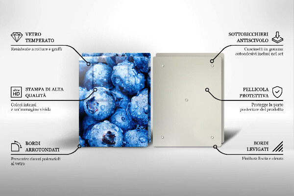 Zaščitna plošča za štedilnik Sočne borovnice