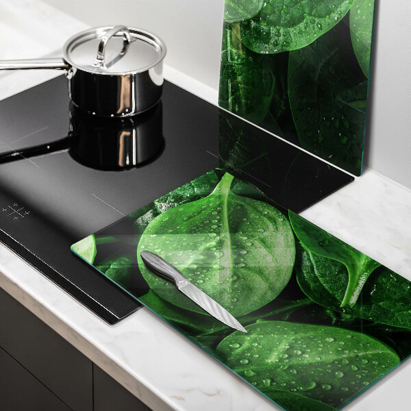 Zaščitna plošča za štedilnik Listi bazilike