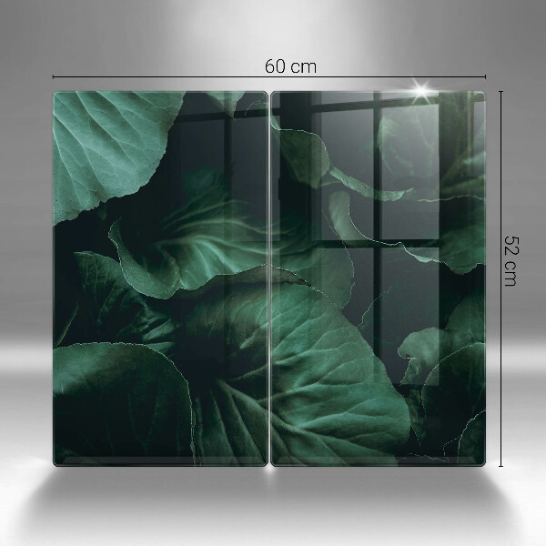 Zaščitna plošča za štedilnik Divji temni listi