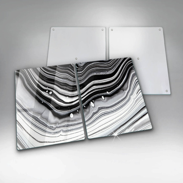 Zaščitna plošča za štedilnik Abstrakcija črnila