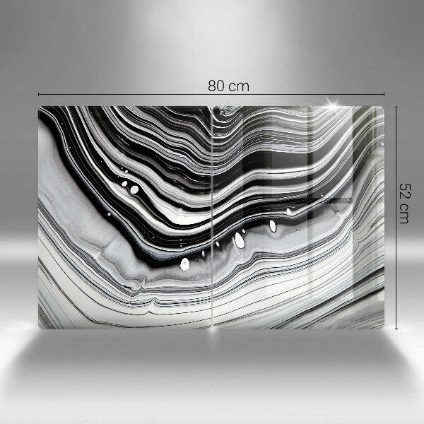 Zaščitna plošča za štedilnik Abstrakcija črnila