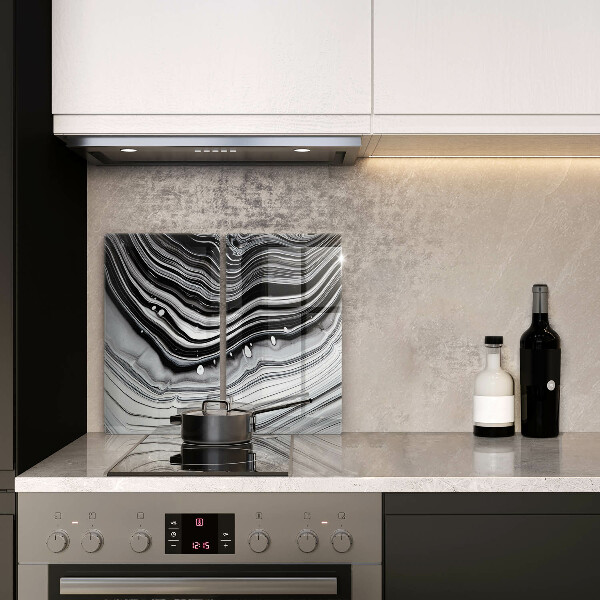 Zaščitna plošča za štedilnik Abstrakcija črnila