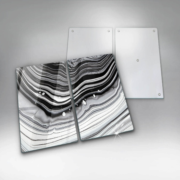 Zaščitna plošča za štedilnik Abstrakcija črnila