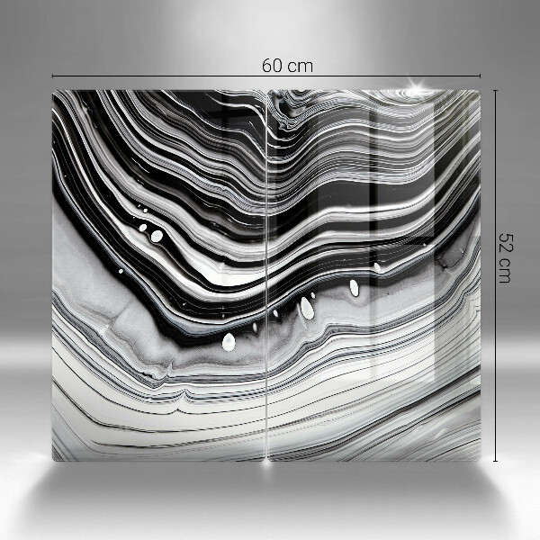 Zaščitna plošča za štedilnik Abstrakcija črnila