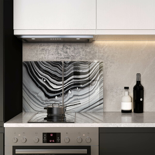 Zaščitna plošča za štedilnik Abstrakcija črnila