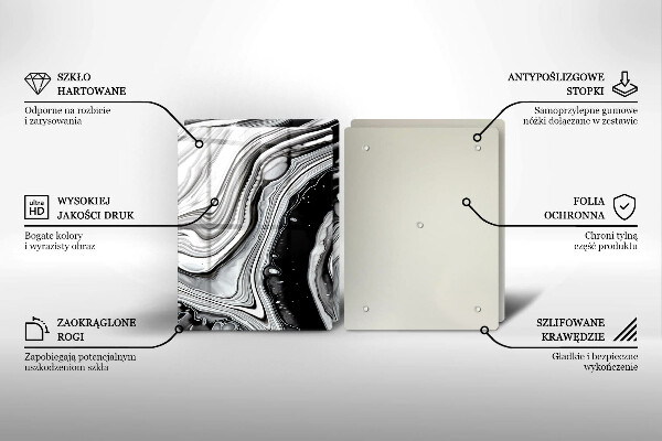 Zaščitna plošča za štedilnik Abstrakcija črnila