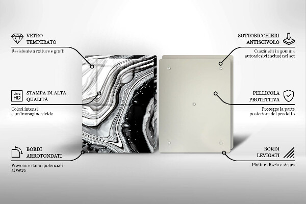 Zaščitna plošča za štedilnik Abstrakcija črnila