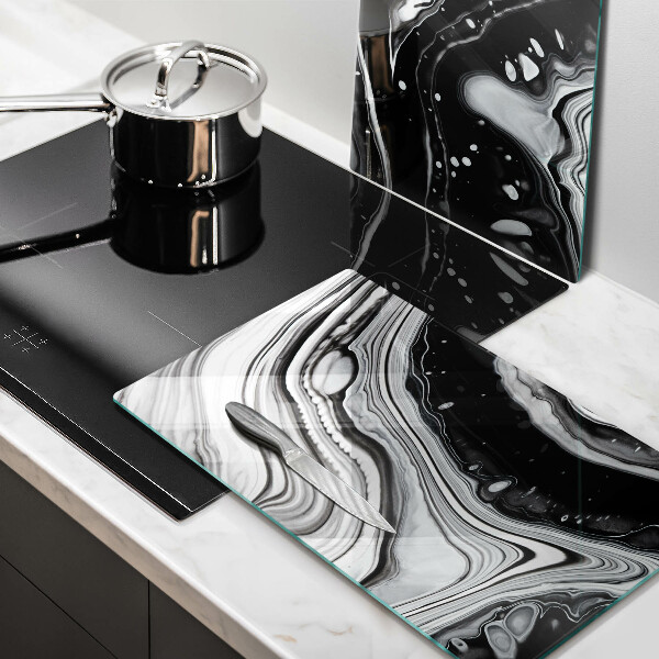 Zaščitna plošča za štedilnik Abstrakcija črnila