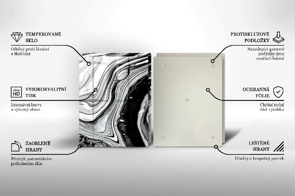 Zaščitna plošča za štedilnik Abstrakcija črnila