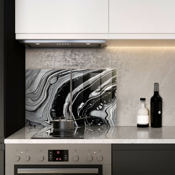 Zaščitna plošča za štedilnik Abstrakcija črnila