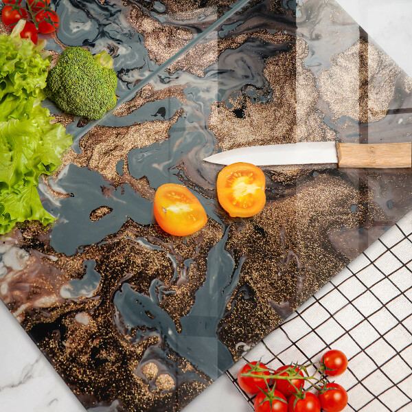 Zaščitna plošča za štedilnik Struktura zlate kamnine