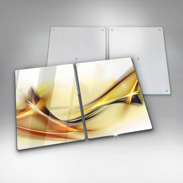 Stenska zaščitna plošča za štedilnik Abstraktne črte svetlobe