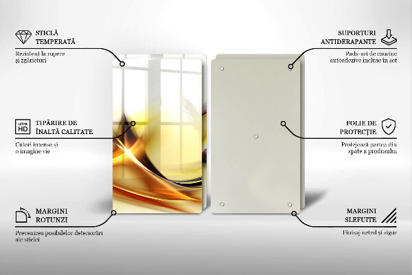 Stenska zaščitna plošča za štedilnik Abstraktne črte svetlobe