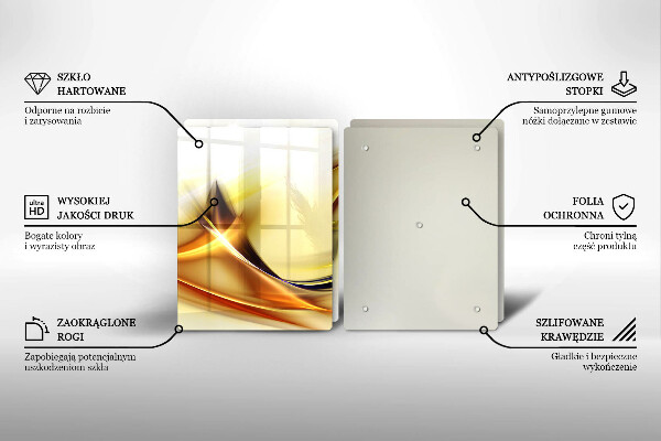 Stenska zaščitna plošča za štedilnik Abstraktne črte svetlobe
