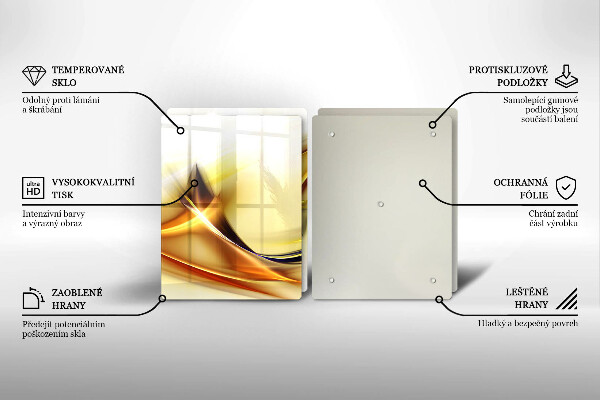 Stenska zaščitna plošča za štedilnik Abstraktne črte svetlobe