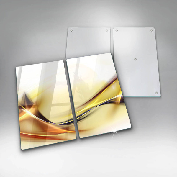 Stenska zaščitna plošča za štedilnik Abstraktne črte svetlobe