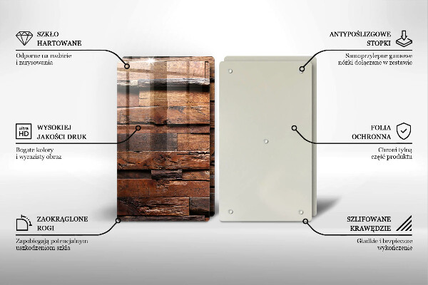 Zaščitna plošča za štedilnik Dekorativne lesene plošče