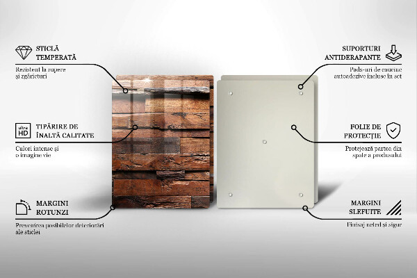 Zaščitna plošča za štedilnik Dekorativne lesene plošče