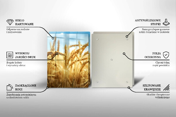 Zaščitna plošča za štedilnik Klasje žit na polju