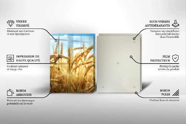 Zaščitna plošča za štedilnik Klasje žit na polju