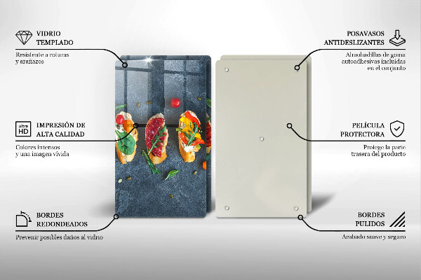 Zaščitna plošča za štedilnik Pisani sendviči