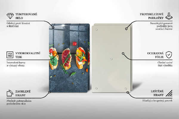 Zaščitna plošča za štedilnik Pisani sendviči