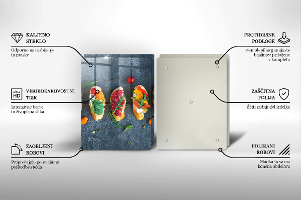 Zaščitna plošča za štedilnik Pisani sendviči
