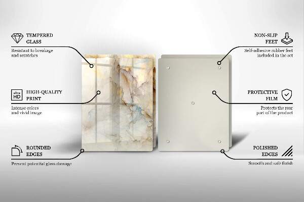 Zaščitna plošča za štedilnik Tekstura marmorja z zlatom