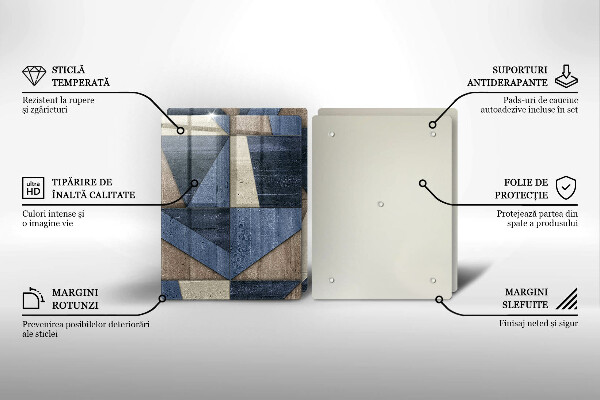 Zaščitna plošča za štedilnik Geometrijska abstrakcija