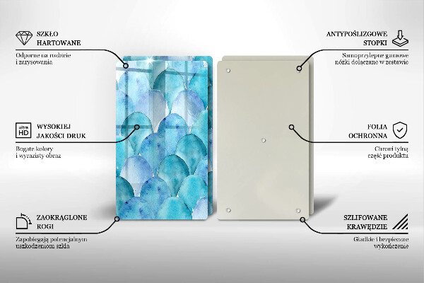 Zaščitna plošča za štedilnik Akvarelne lestvice