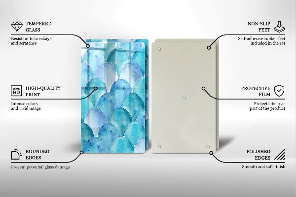 Zaščitna plošča za štedilnik Akvarelne lestvice