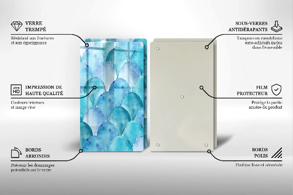 Zaščitna plošča za štedilnik Akvarelne lestvice