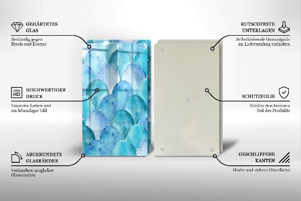 Zaščitna plošča za štedilnik Akvarelne lestvice