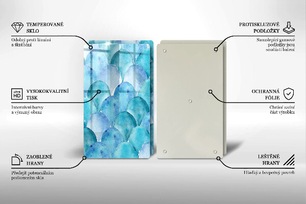 Zaščitna plošča za štedilnik Akvarelne lestvice