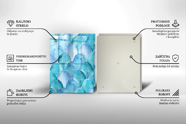 Zaščitna plošča za štedilnik Akvarelne lestvice