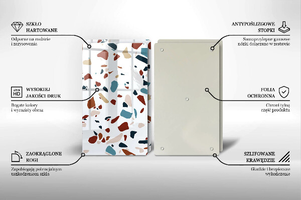 Zaščitna plošča za štedilnik Dekorativni kamen