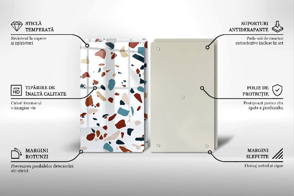 Zaščitna plošča za štedilnik Dekorativni kamen