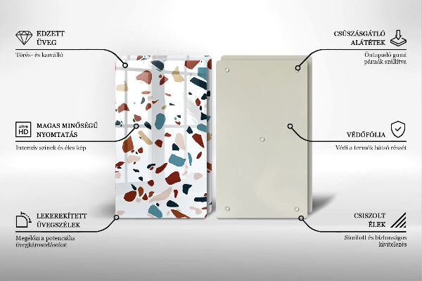 Zaščitna plošča za štedilnik Dekorativni kamen