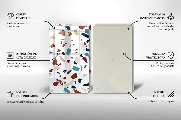 Zaščitna plošča za štedilnik Dekorativni kamen