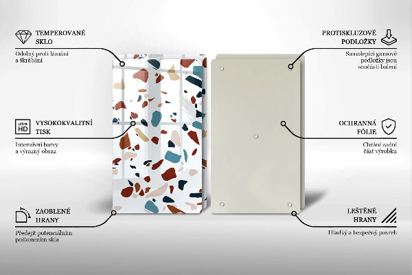 Zaščitna plošča za štedilnik Dekorativni kamen