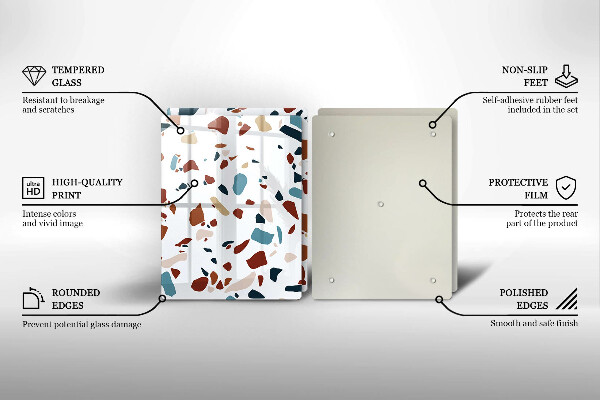 Zaščitna plošča za štedilnik Dekorativni kamen