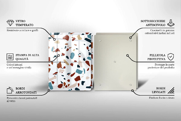 Zaščitna plošča za štedilnik Dekorativni kamen