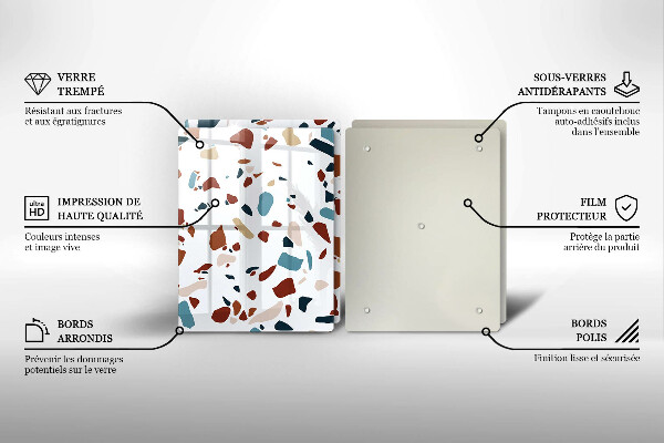 Zaščitna plošča za štedilnik Dekorativni kamen